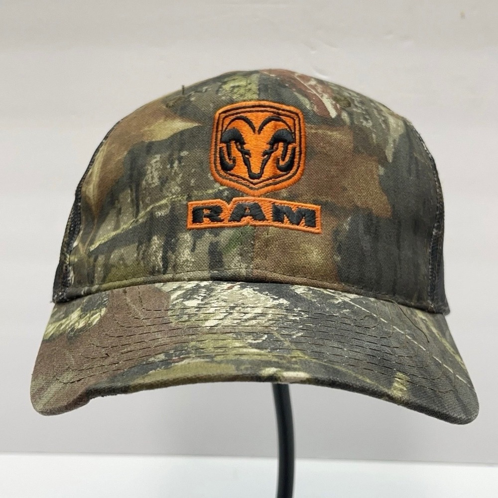 RAM Truck Hat Mens OS Camo Mesh Back Cotton Poly Camouflage Logo